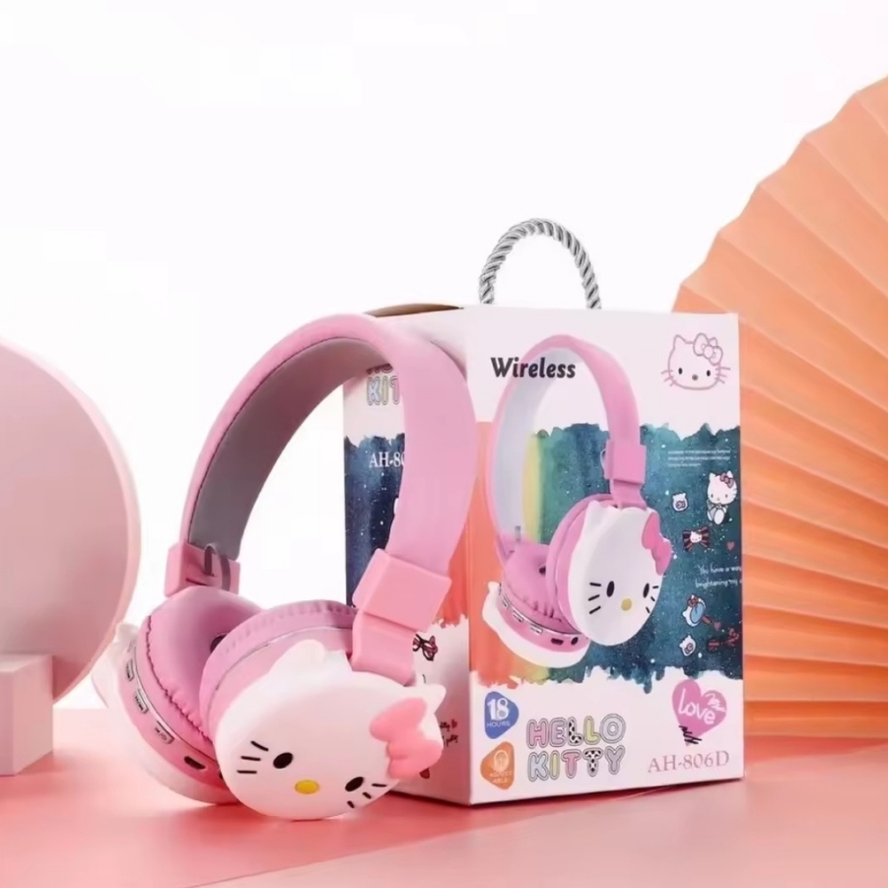 EXCLUSIVE - Hello Kitty x Miniso Pink Wireless Headphones - Picture 3 of 9